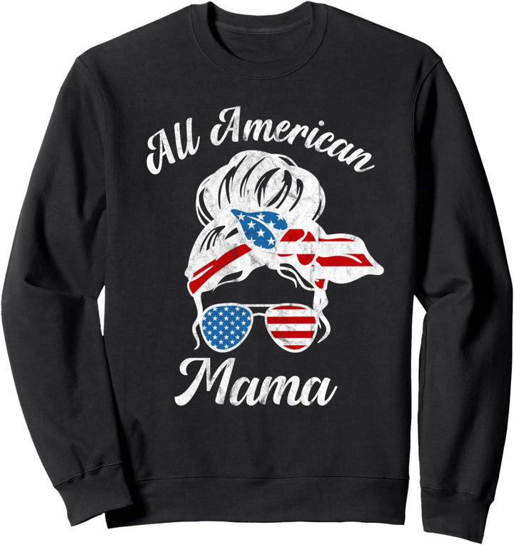 Vierter Juli alle amerikanischen Mama Frauen niedlich unorde Sweatshirt