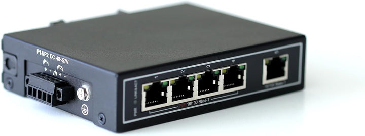 WIWAV WDH-5ET-POE 10/100Mbps Nicht verwaltete 5-Port-PoE-Industrial-Ethernet-Switches mit DIN-Schien