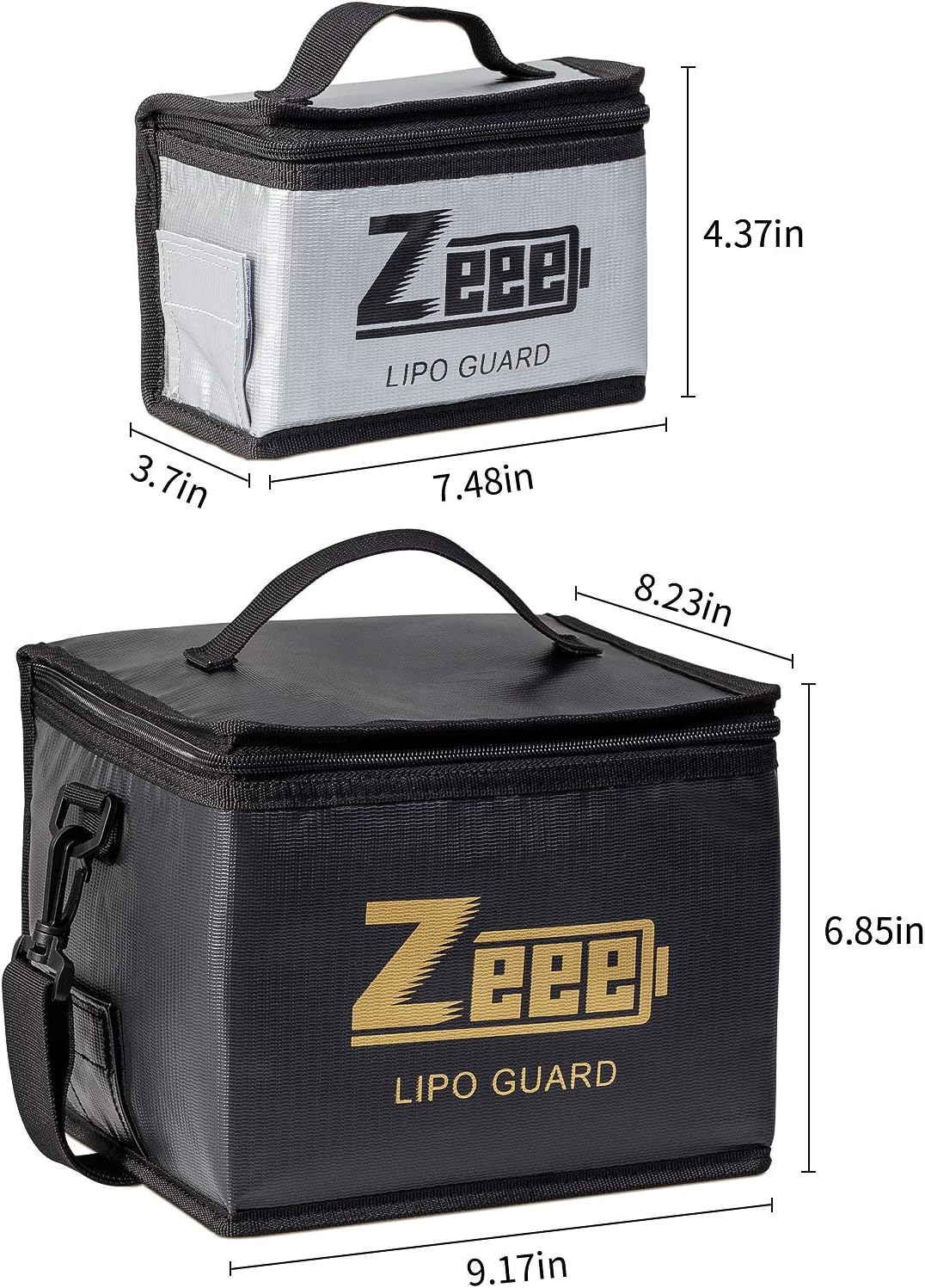 Zeee Lipo Safe Bag, feuerfeste und explosionsgeschützte Tasche, grosse Kapazität, Lipo-Akku-Aufbewah