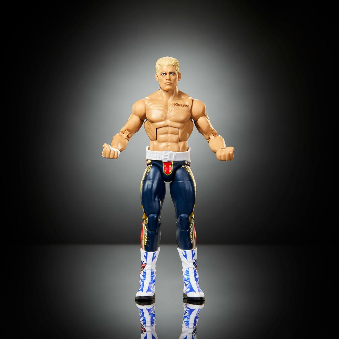 Mattel WWE Elite Actionfigur & Zubehör, Serie #125 Set, 15,2 cm grosses Sammlerstück Cody Rhodes mit