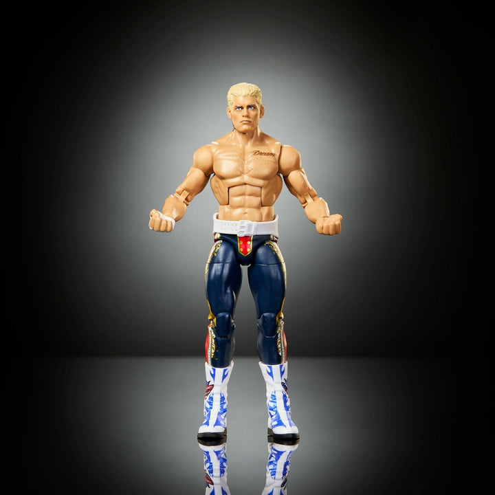 Mattel WWE Elite Actionfigur & Zubehör, Serie #125 Set, 15,2 cm grosses Sammlerstück Cody Rhodes mit