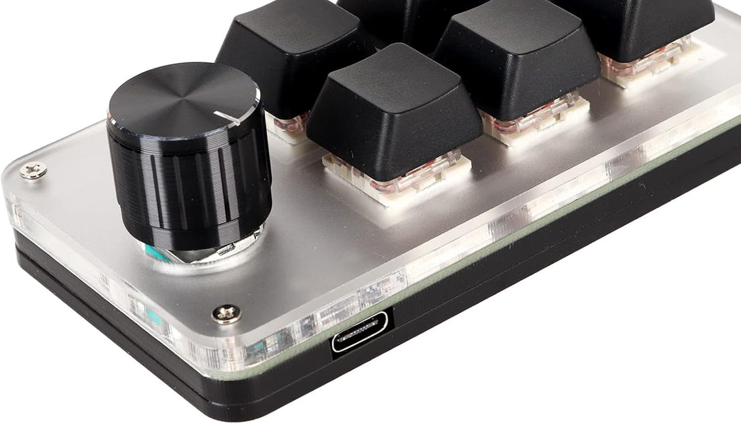 Zunate OSU Gaming Tastatur, Einhändige Makro mechanische Tastatur mit Rotem Schalter, Programmierbar