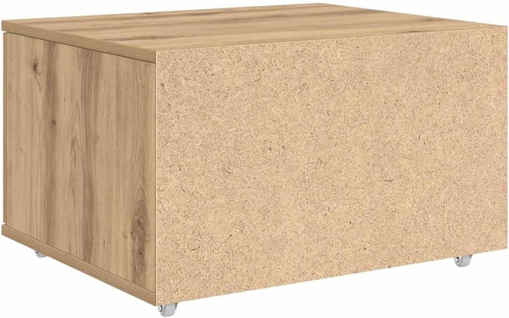 vidaXL Schubladenschrank Mit Rad Artisan-Eiche 55 x 45 x 31 cm, Grosszügiger Stauraum, moderner rech