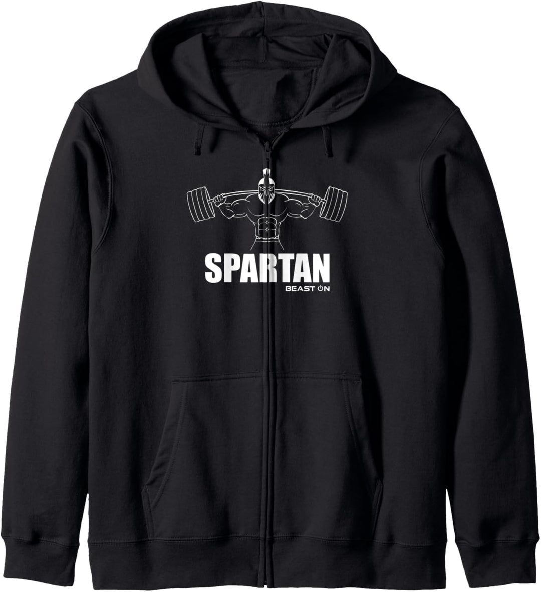 SPARTAN | Spartaner Beast On GYM Motivation Fitness Sprüche Kapuzenjacke