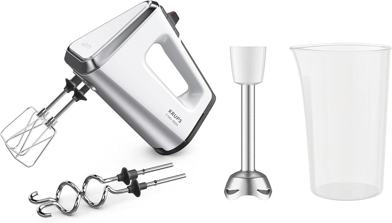 Krups GN9121 3 Mix 9000 Handmixer | 750 Watt | Geschwindigkeitsregler | Turbomodus | Auswurffunktion