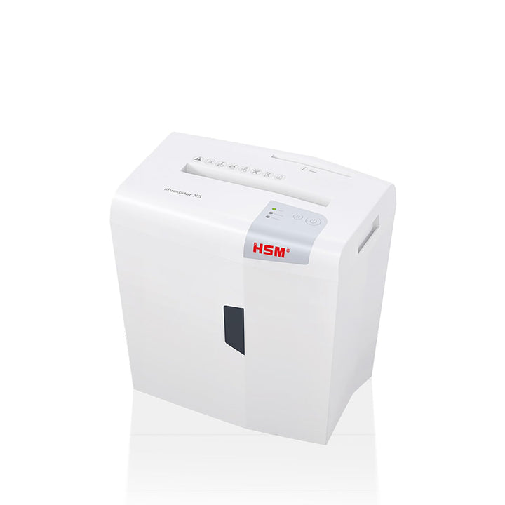 HSM shredstar X5 Aktenvernichter, Sicherheitsstufe P-4, 5 Blatt (Partikelschnitt) mit CD-Schredder w