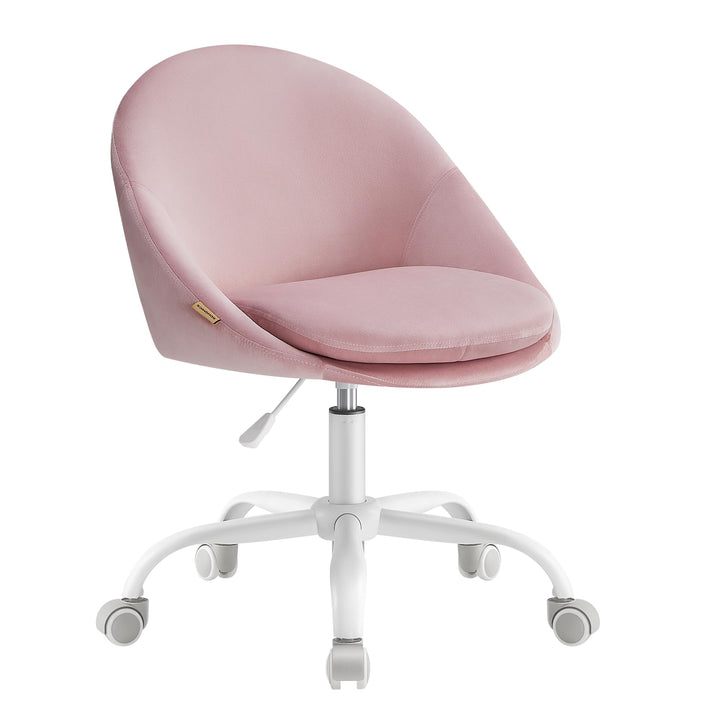 SONGMICS Homeoffice Stuhl, Drehstuhl aus Samt, Schreibtischstuhl, Schaumstoffpolsterung, höhenverste