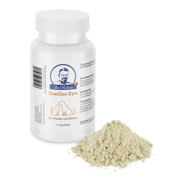 DiarDoc Zym von Dr. Hölter - Pankreasenzyme, Verdauungsenzyme für Hunde bei Darmprobleme und bei Fut