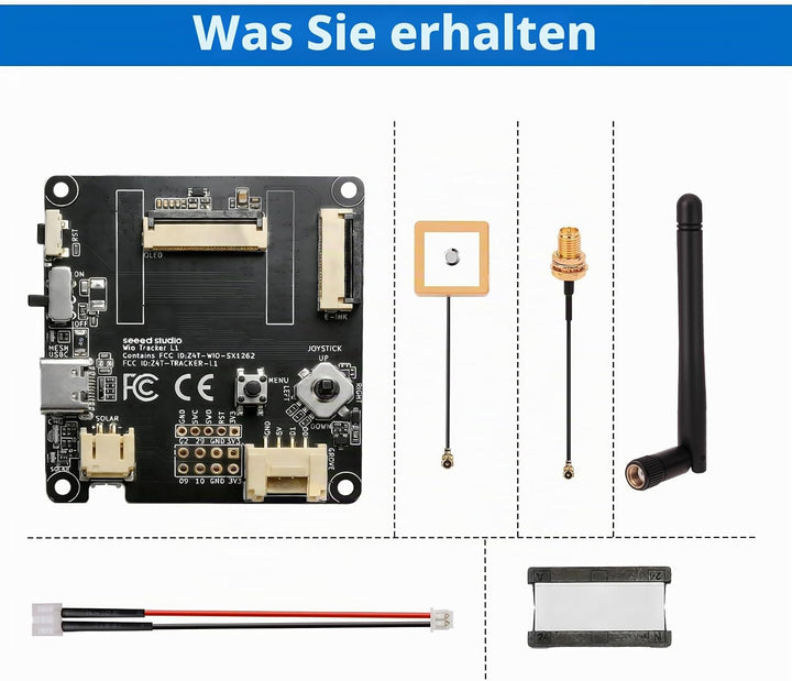 Wio Tracker L1 Lite Entwicklungsboard, SX1262 nRF52840 Modul für Ar duino Meshtastic LoRa, BLE 5.0 G