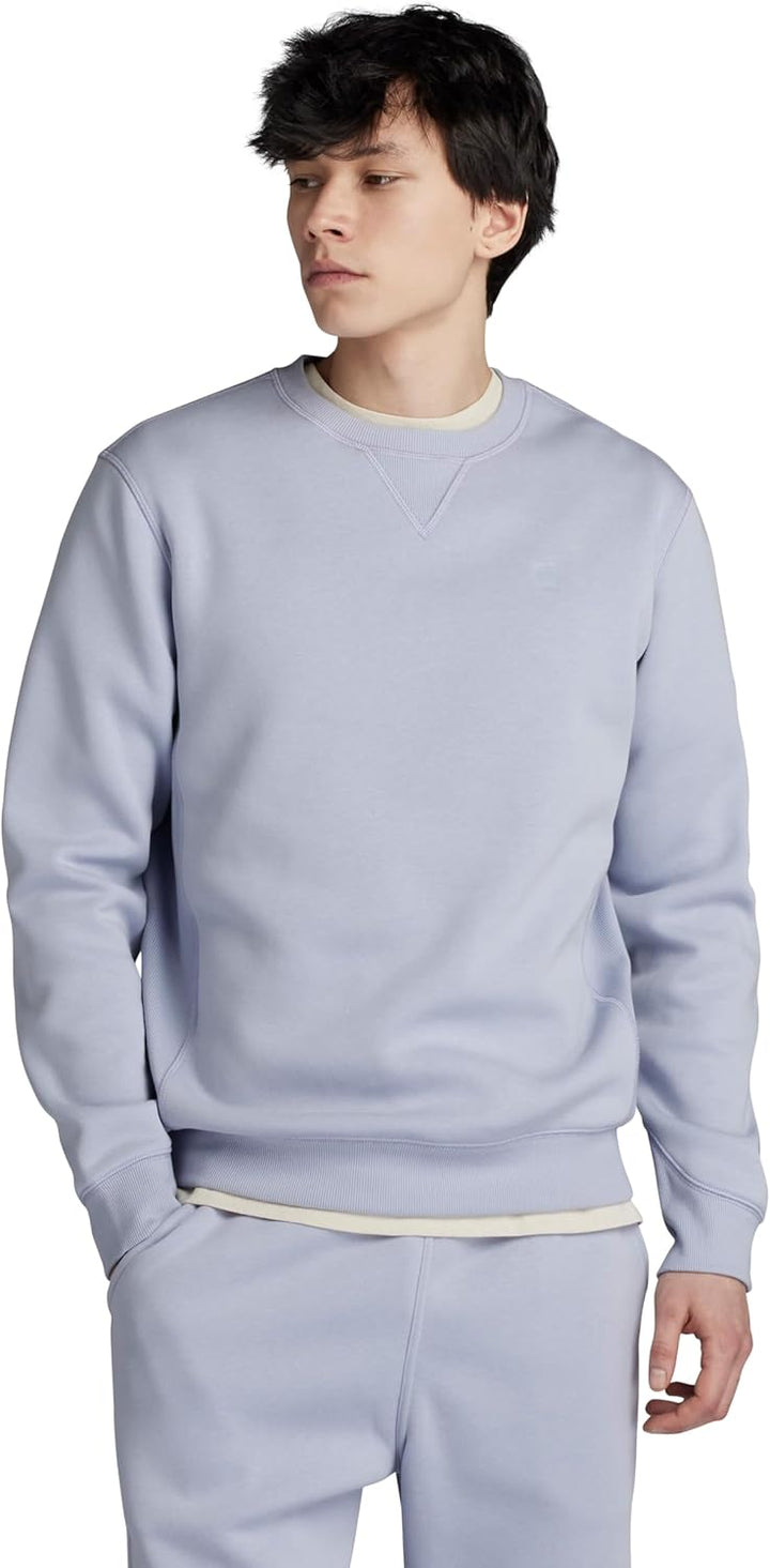 G-Star RAW Herren Premium Core Sweatshirt Sweater M Grau (Icelandic Blue D16917-c235-g081), M Grau (