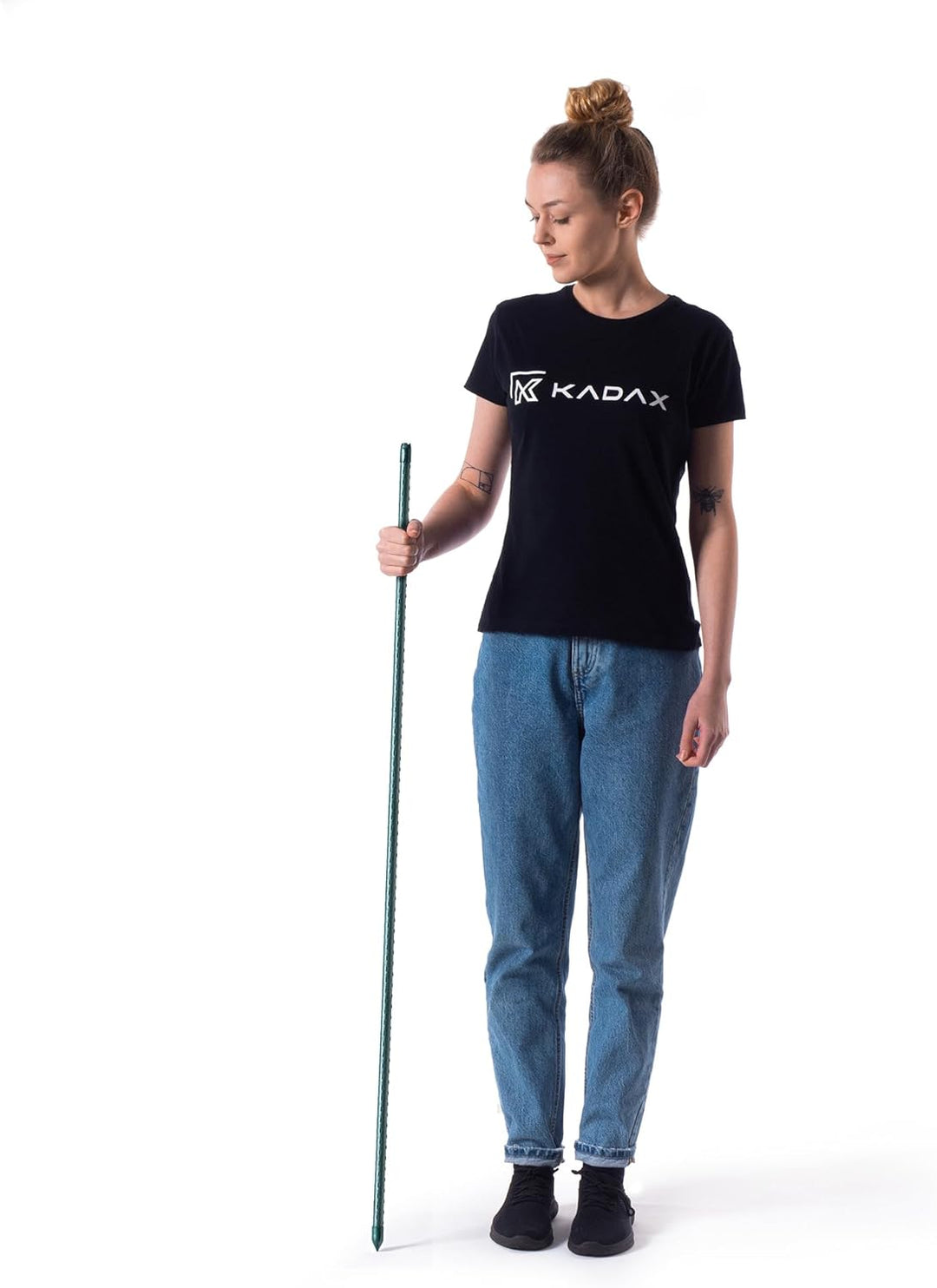 KADAX Pflanzstäbe 120 cm x 16 mm, 15er Set – Beschichteter Stahl Rankstab, Pflanzenstütze & Tomatens