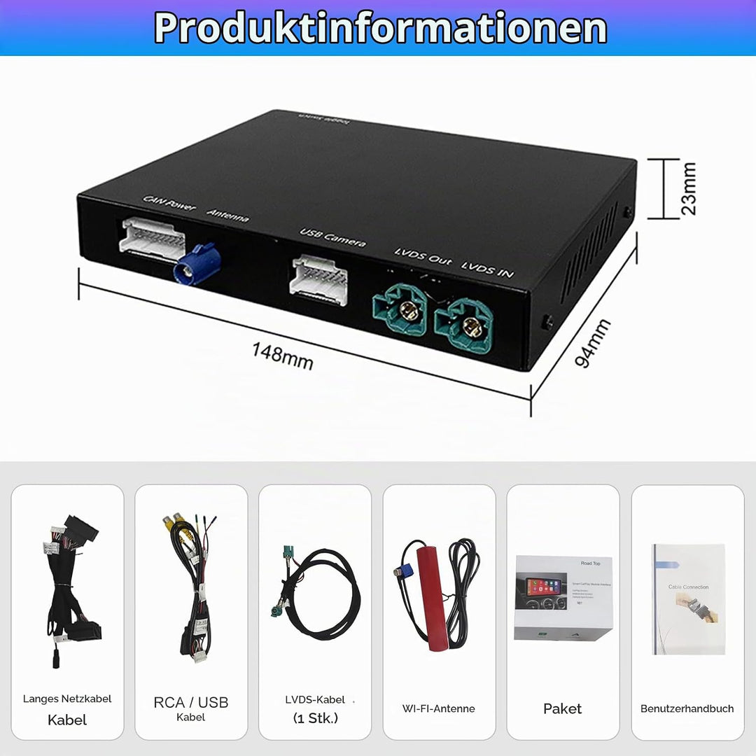 Road Top Wireless Carplay Retrofit Kit Decoder für BMW NBT System 3 4 5 6 7 Series X1 X3 X4 X5 X6 20
