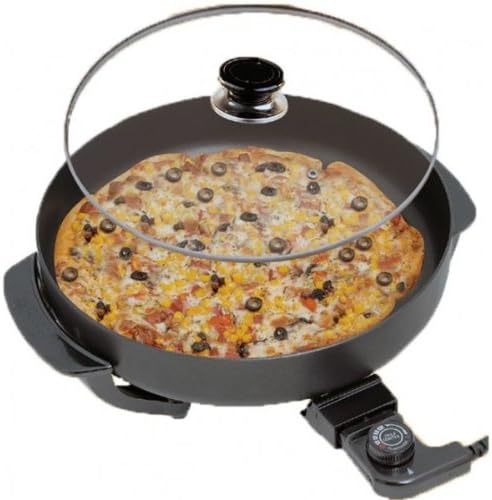 Shov | Elektrische Pizzapfanne | Fladenbäcker | 36x7 cm | 1500W | Rund |