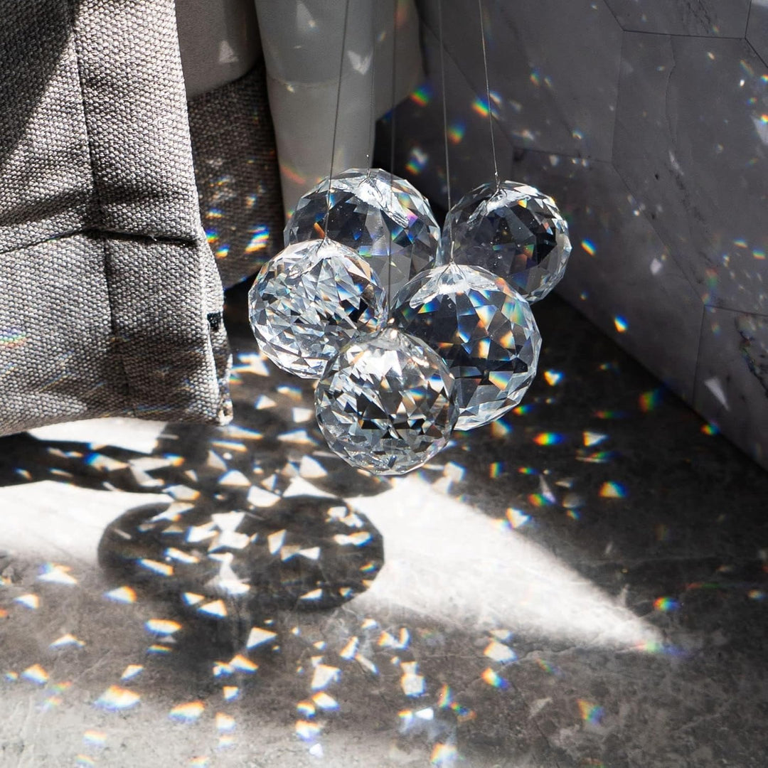 Crystalsuncatcher 20 mm/30 mm/40 mm klare Kristallkugel-Prismen, Kronleuchter, Lampen, Tropfen, häng