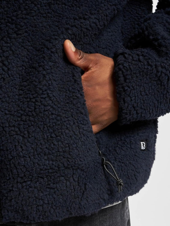 Brandit Teddyfleece Worker Jacket, S Navy