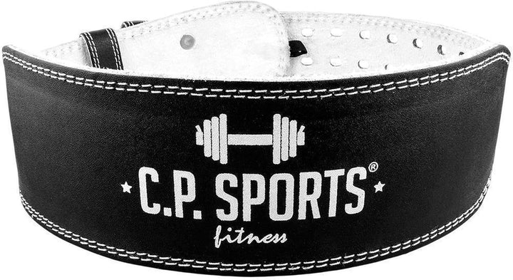 C.P. Sports Gewichthebergürtel Leder schwarz, Trainingsgürtel mit Grössentabelle XS - XXXXXL 0 - XXS