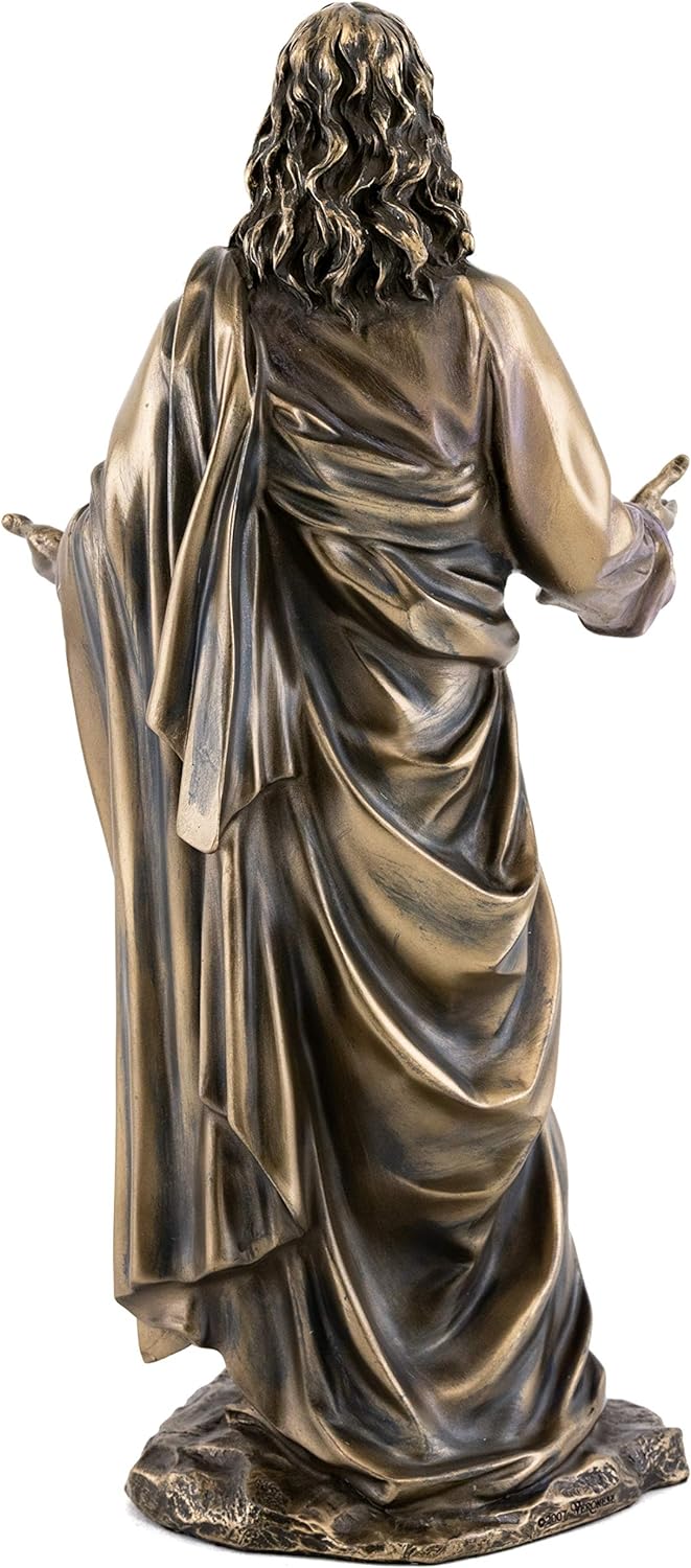 Top Collection Jesus Christus Segen Statue Real Bronze Powder Cast Statue Skulptur 12