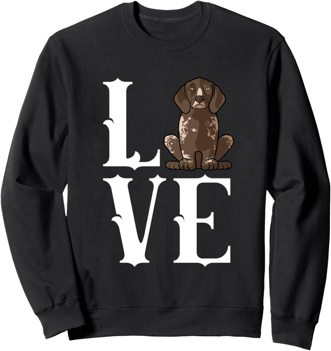 Liebe Deutsch Kurzhaar Mama Lustiger Hund Love-r Sweatshirt