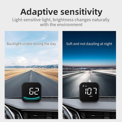 Geloo Auto HUD Head Up Display, Universell KMH & MPH Digital GPS Geschwindigkeitsmesser Smart Tachom