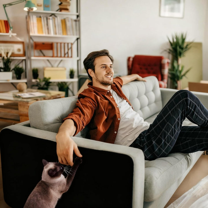 Kratzschutz Sofa Katze, Kratzmatte Selbstklebend für Sofa & Wand, Katzen Kratzbrett, Trimmbarer Schu