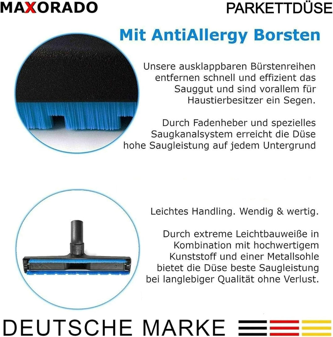Parkettdüse Hartbodendüse Düse kompatibel mit Hompany Smartvac 11 V15A Ersatzteil für Staubsauger Pa