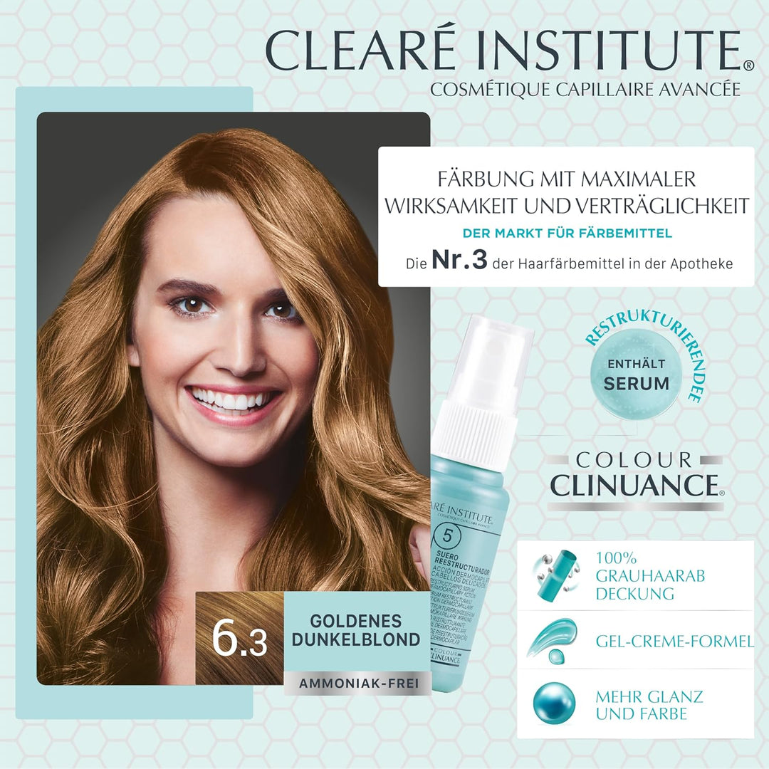 Colour Clinuance | Haarfärbemittel für empfindliches Haar | Dauerhafte Färbung ohne Ammoniak Mehr Gl