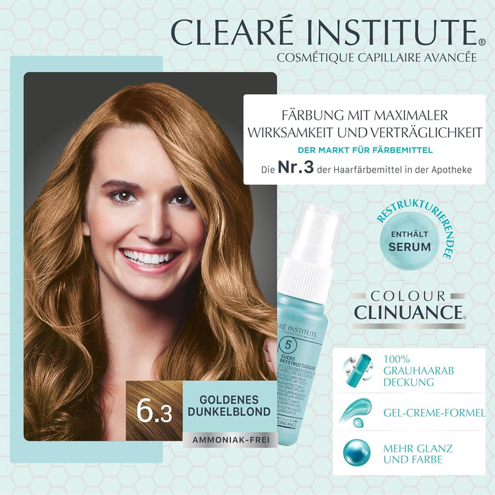 Colour Clinuance | Haarfärbemittel für empfindliches Haar | Dauerhafte Färbung ohne Ammoniak Mehr Gl