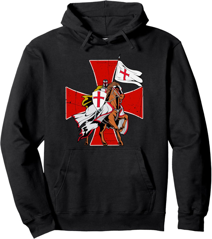 Tempelritter auf Pferd Geschenk Pullover Hoodie