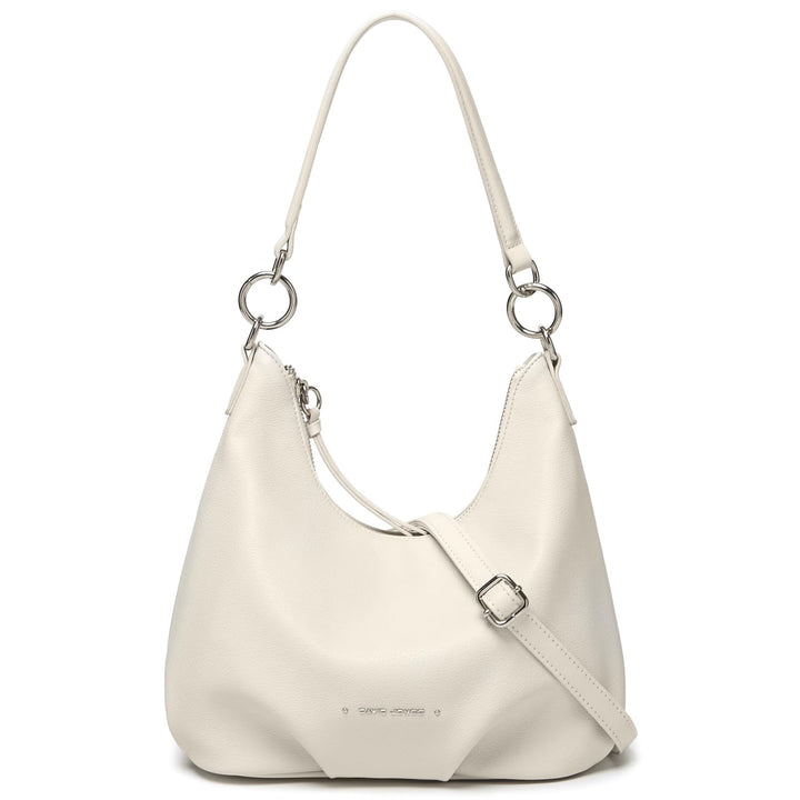 David Jones - Damen Hobo Tasche - Schultertasche Mittelgrosse - Handtasche PU Weiche Leder - Kleine
