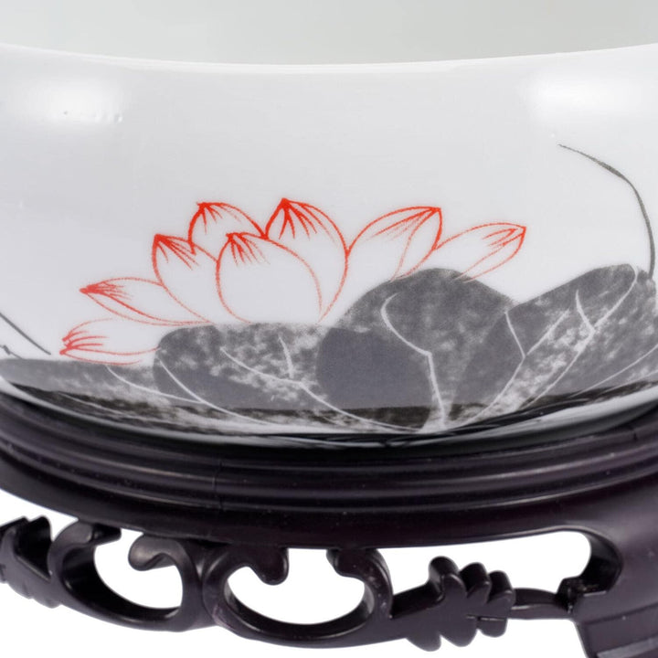 Happyyami 1 Set Runder Grosser Flacher Sukkulenten-Keramik-Übertopf Bonsai-Töpfe Kaktus-Blumen-Übert