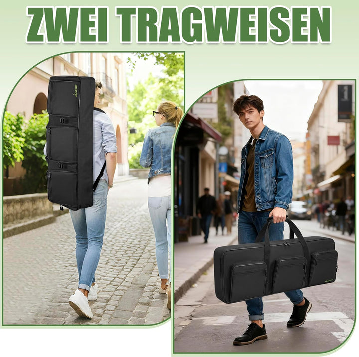 49 Key Keyboard Tasche, Robuste 600D Oxford Keyboardtasche 49 Tasten mit 10 mm Polsterung, Keyboard-