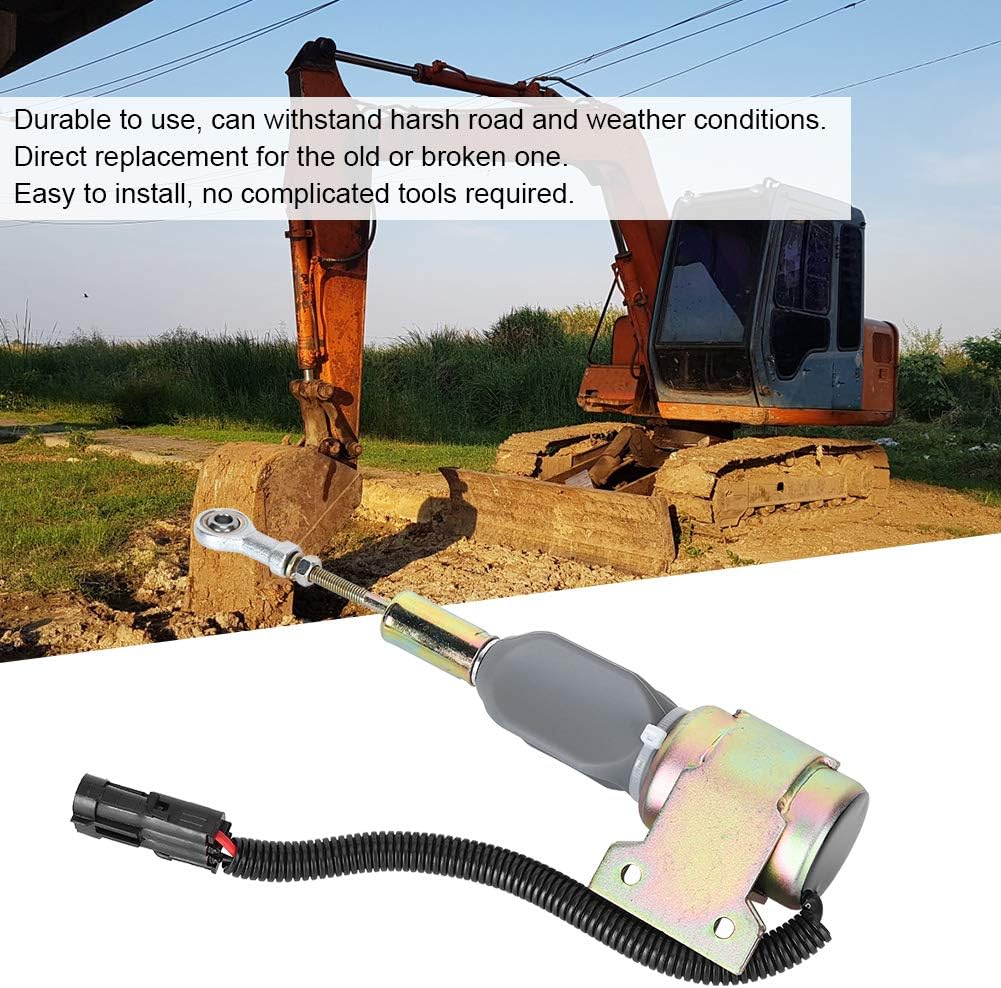 24V Abschaltmagnet, Motorabsperrmagnetventil 3932530 SA‑4756‑24 Passend für Cummins 4BT 6BT5