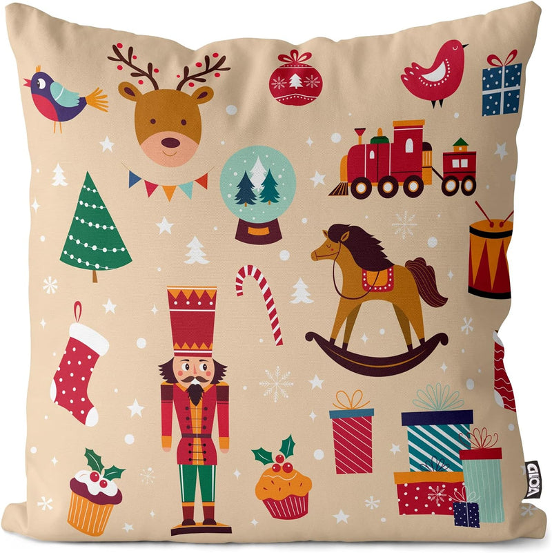 VOID 1 Kissenbezug Kissenhülle Sofakissen Kissen Deko Weihnachten Winter Weihnachtsdeko, Kissen Grös