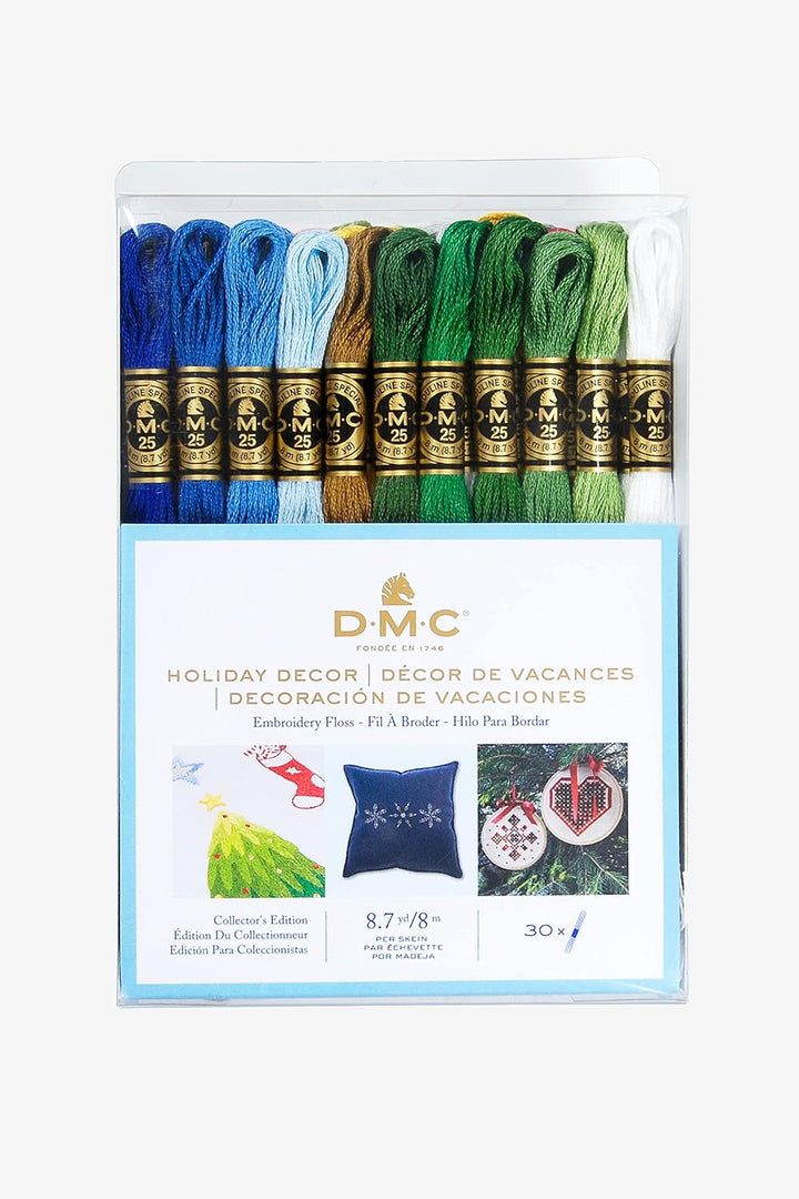 DMC Lot de 30 fils à broder pour décoration de vacances 8.7-Yards sortiert, 8.7-Yards sortiert