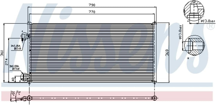 Nissens 94664 Kondensator, Klimaanlage