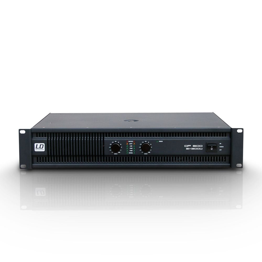 LD Systems DEEP2 600 ; PA Endstufe 2 x 300 W 2 Ohm oneSize, 2 x 300 W