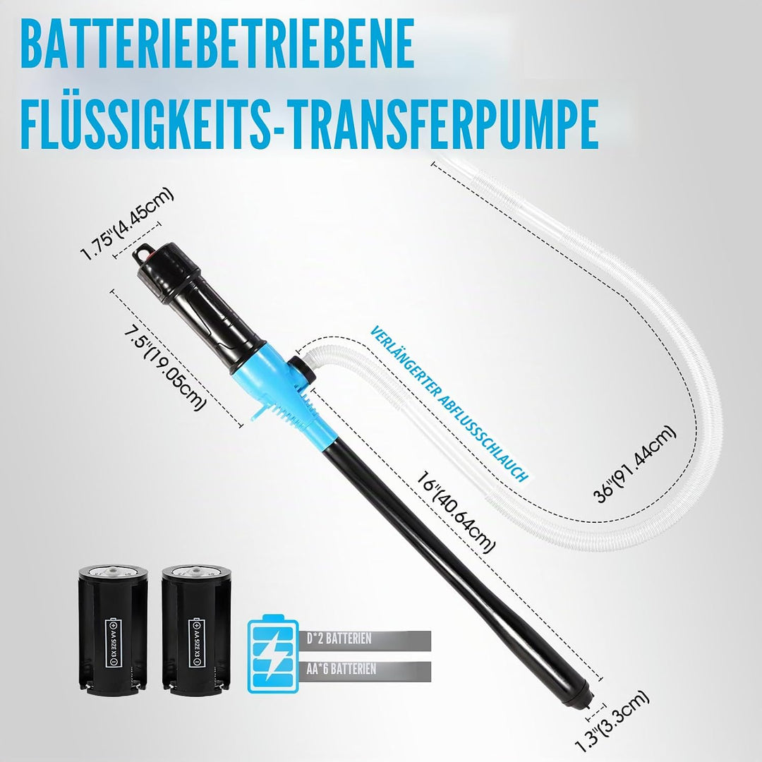 Batteriebetriebene Flüssigkeitstransferpumpe Pumpen 2,5 Gallonen pro Minute Elektrische Flüssigkeits