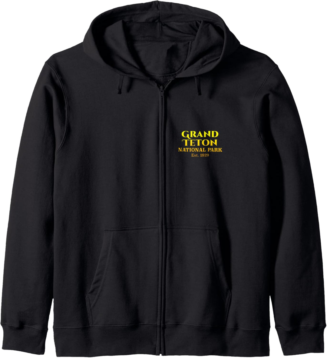 Grand Teton National Park Wyoming Pocket Logo 2-seitig Kapuzenjacke