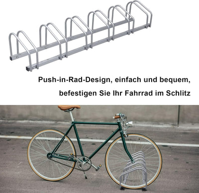 Randaco 2er Fahrradständer, Mehrfachständer, Fahrradhalter Bodenständer, Aufstellständer Fahrrad Stä