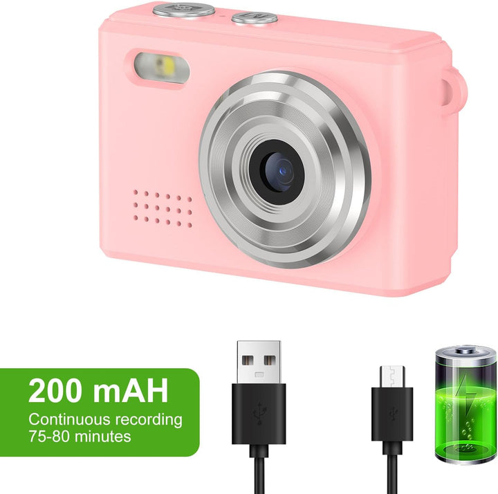 Annadue Keychain Digitalkamera 1080P 12 MP mit 0,96 Zoll Display, 6 Filtern, LED Licht, Tragbarer Re