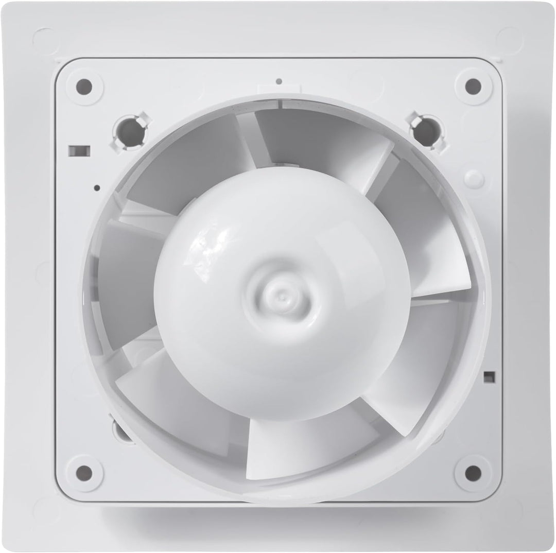Vent Systems Badlüfter 100mm Weiss Wasserdicht Badventilator mit Feuchtigkeitssensor und Timer - IPX