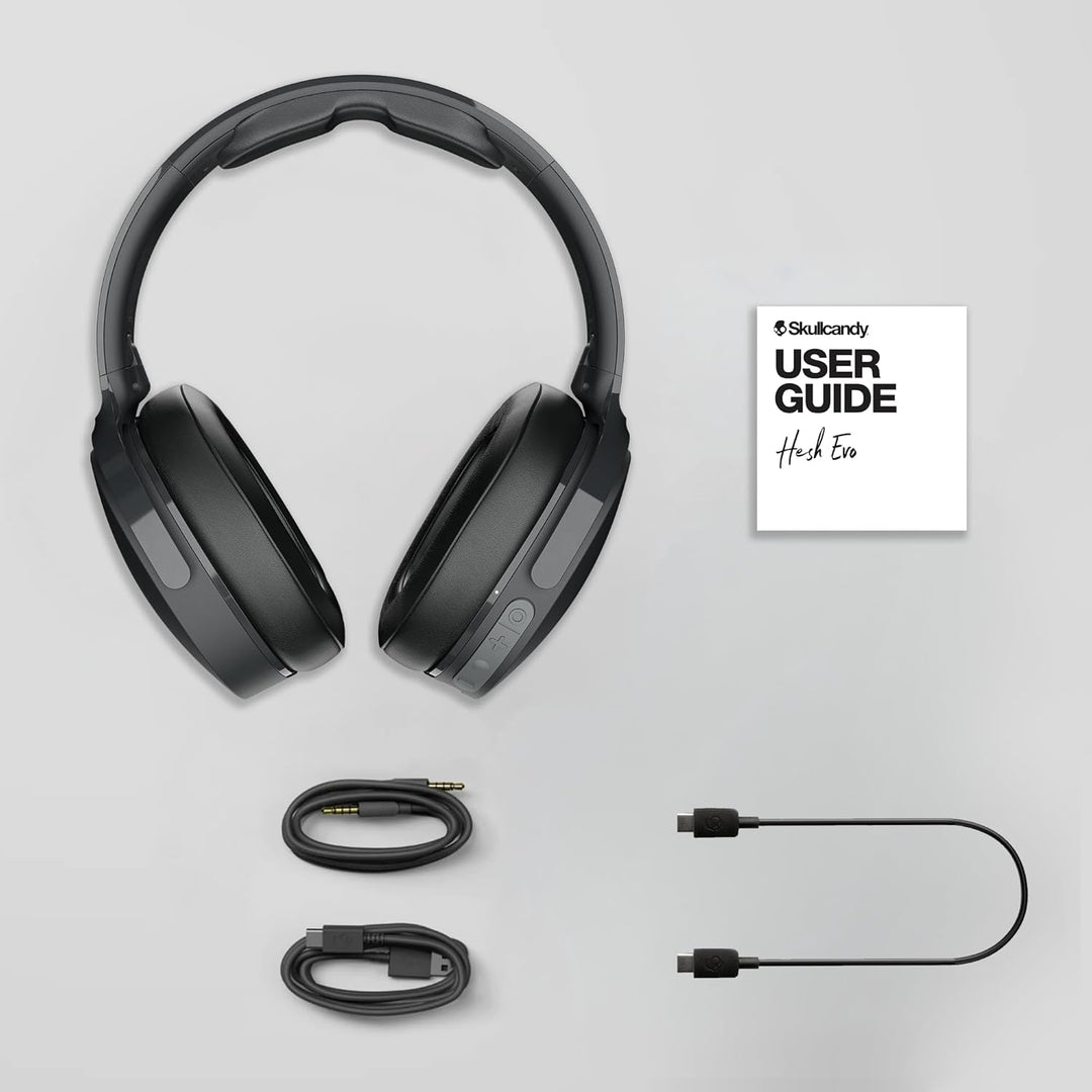 Skullcandy Hesh Evo Over-Ear Wireless-Kopfhörer, 36 Std. Akkulaufzeit, Mikro, kompatibel mit iPhone,