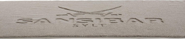 Sansibar Badvorleger Fein-Flor Badteppich Badematte 100% Baumwolle 50x80 cm (50 x 80 cm, Taupe 2er S