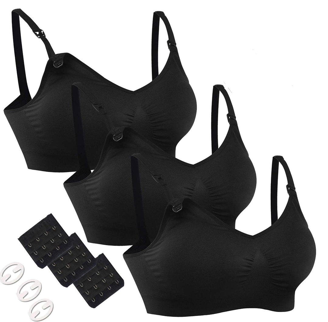 HOFISH Schwangerschafts- und Still-BH (Mehrfachpack) – Nahtloses Schlaf-Bralette ohne Bügel mit zusä