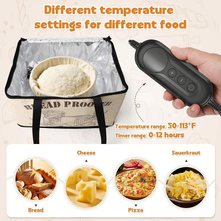 Brot Gärbox 30L mit Heizung und NTC-Temperatursensor