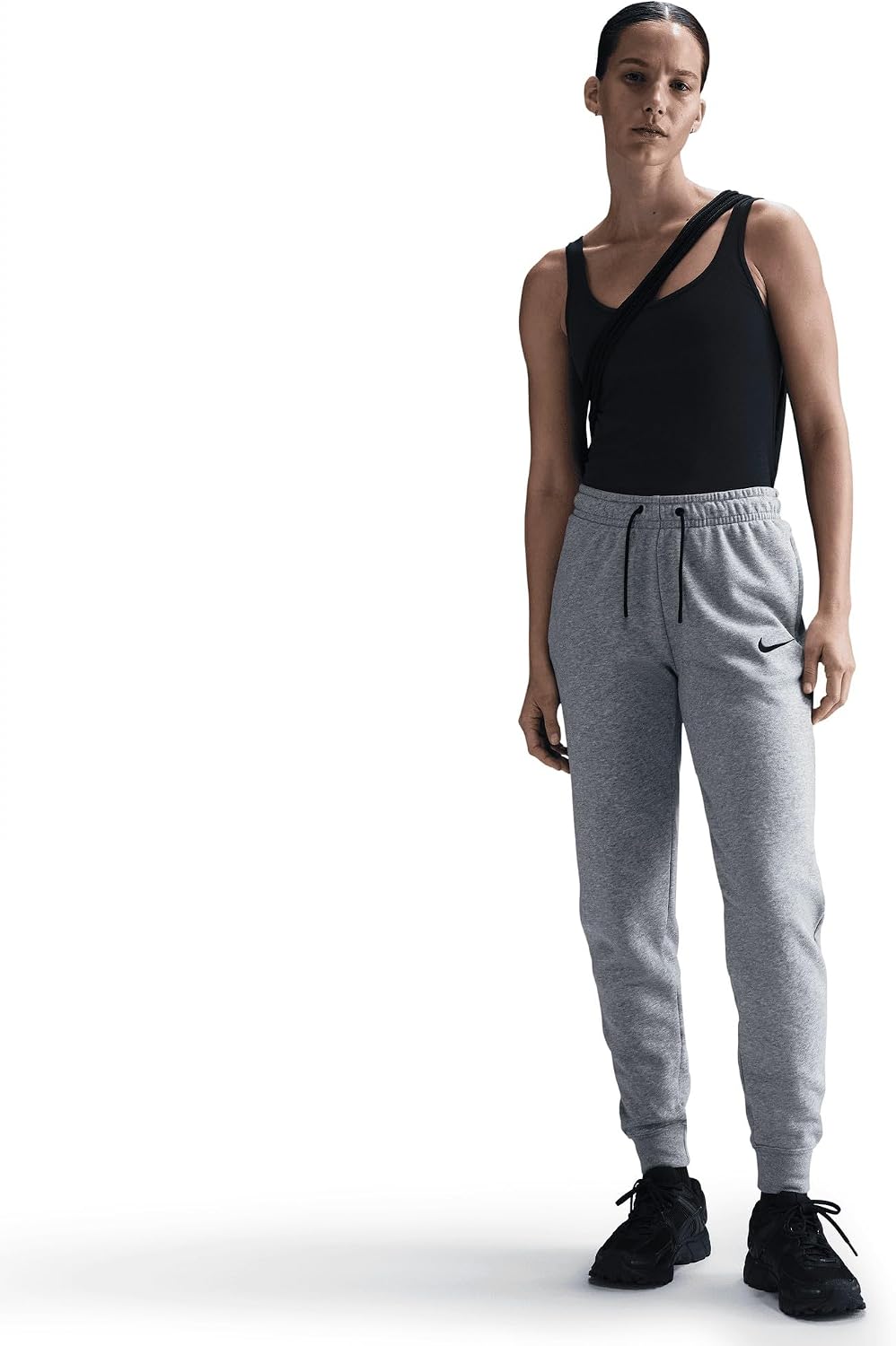 Nike Damen Pants W Nk FLC Park20 Pant Kp XS Dk Grey Heather/Black/Black, XS Dk Grey Heather/Black/Bl