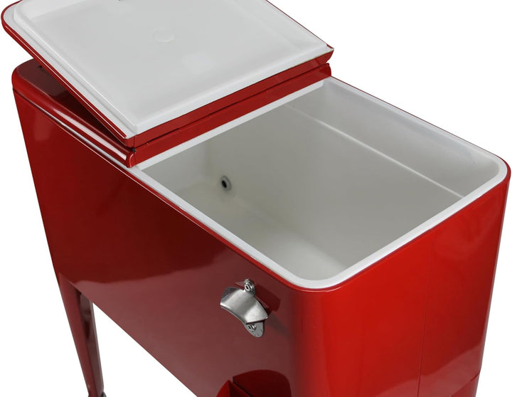 Kailua Cooler - Kühlbox, Kühlwagen, Getränkekühler Rot, Rot