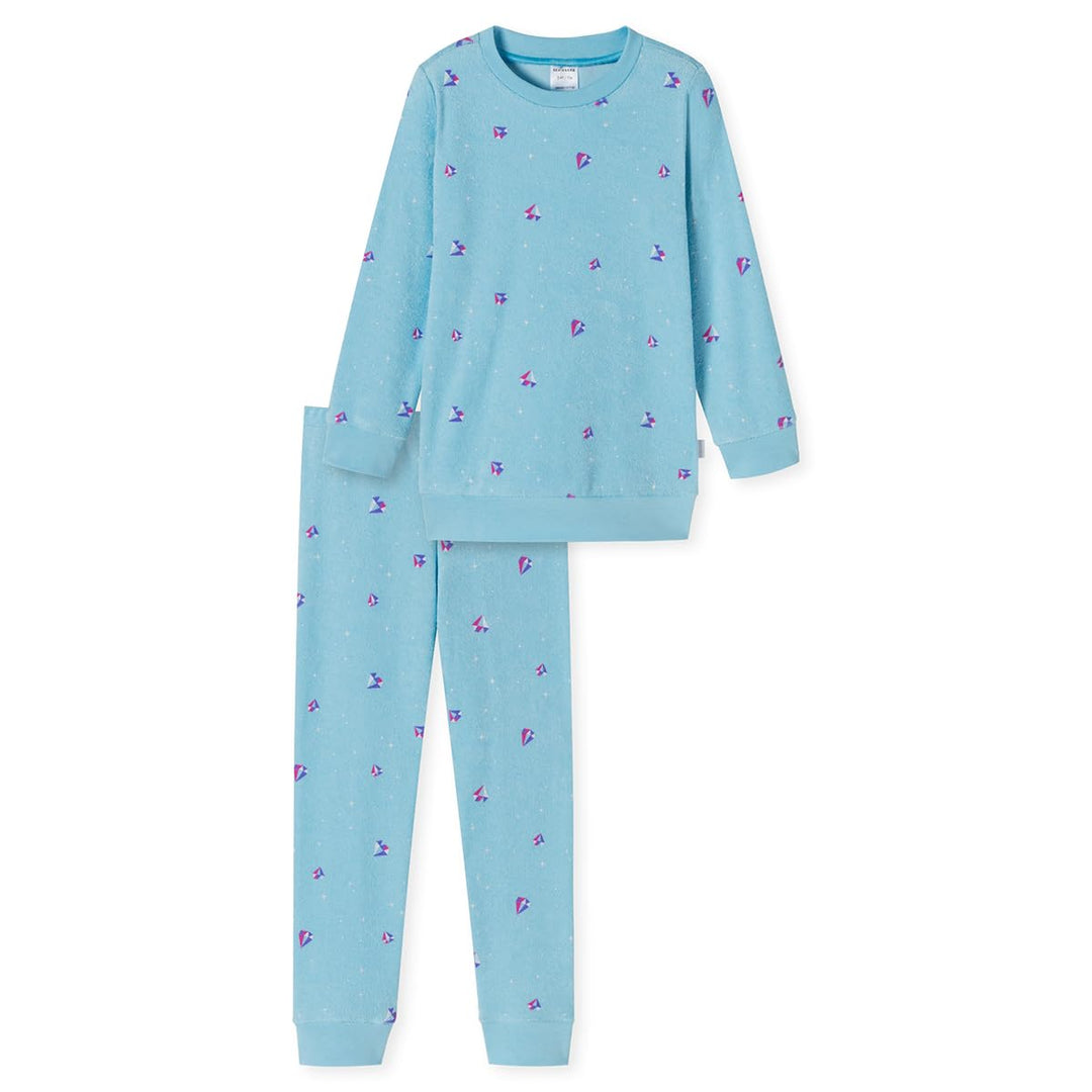 Schiesser Mädchen Schlafanzug Set Pyjama warme Qualitäten Frottee - Fleece - Interlock - Grösse 92 b