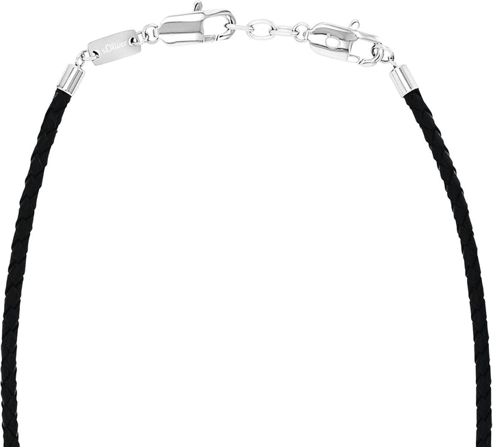 s.Oliver Kette mit Anhänger Edelstahl/Leder Jungen Kinder Halsschmuck, Motiv, Kommt in Schmuck Gesch