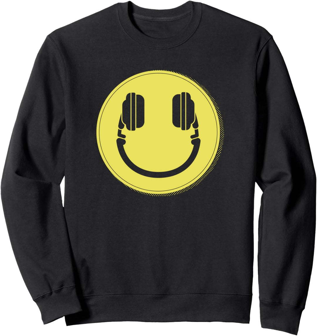 Disc Jockey Face DJ Music Sweatshirt